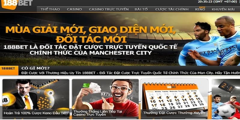 Các loại kèo cược nổi bật tại 188bet